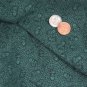 Vtg Fabric GREEN Cotton TINY FLORAL PRINT Crafts Quilting FLOWERS Doll Dress