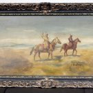 Franz Alekseevich Roubaud Oil on a wooden board, signed, framed