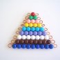 Colored Bead Stairs 1-9 w/ Free worksheets in PDF