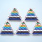 Montessori Math: 5 sets of Colored Bead Stairs 1-9