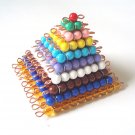 Montessori Colored Bead Squares 1-10