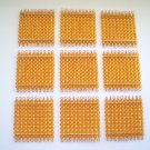 9 Golden Bead Squares