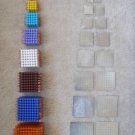 Connectors for making colored bead cubes 1-10
