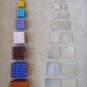 Connectors for making colored bead cubes 1-10