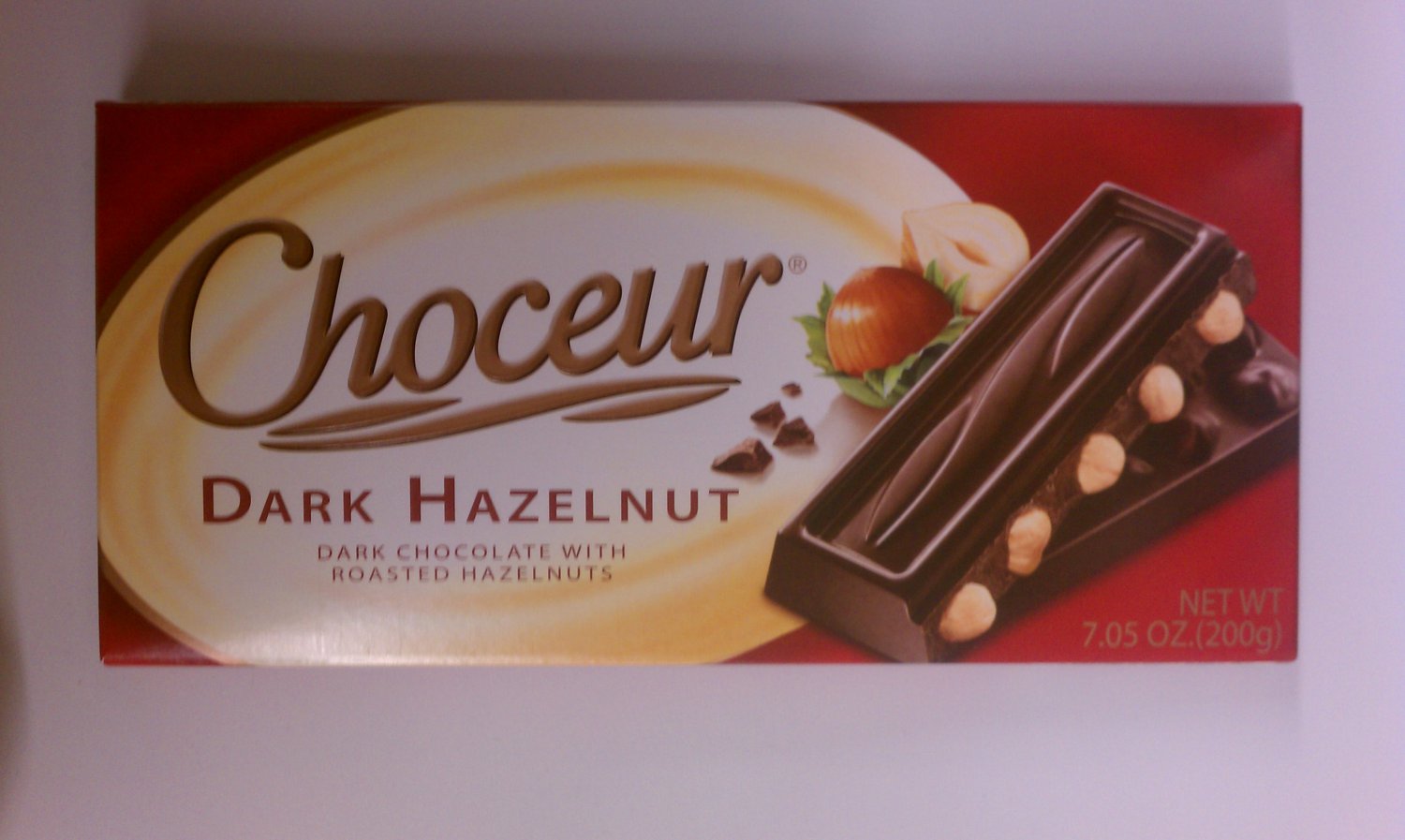 Choceur Dark Chocolate with Roasted Hazelnuts 7.05 oz (Pack of 6)