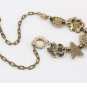Women Vintage Multi Flowers Pendant Alloy Necklace