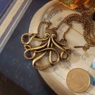 Retro Style Octopus Pendant Sweater Chain Necklace