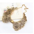 Women Retro Gothic Hollowed Carve Alloy Necklace