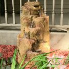 Flowing Rock Fountain With Light
