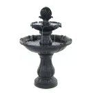 Beautiful Two Tier Solar On Demand Fountain - Black Free Shipping to Lower 48!!