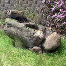 Beautiful Rock and Tree Trunk Fountain w/LED Light - Free Shipping to Lower 48!!