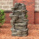 Outdoor Classics 39" Rock Falls Fountain w/ LED Lights Free Shipping Lower 48!