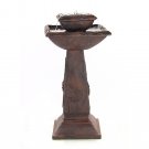 Outdoor Classics Lily Leaf Two Tier Solar On Demand Fountain - Free Charger Included