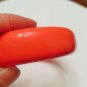 Vintage Hot Pink Lucite Bangle bracelet, vintage plastic jewelry, wide retro