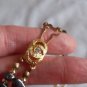 Pearl Hematite necklace, Double strand gold tone high fashion gemstone necklace