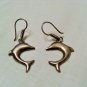 Mexico Sterling Dolphin Earrings, Southwestern Sterling pierced earrings