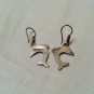 Mexico Sterling Dolphin Earrings, Southwestern Sterling pierced earrings