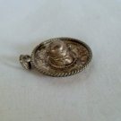 Sterling Sombrero hat charm or pendant vintage Southwestern Retro charm, cute!