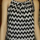 Black & Whit Chevron Top