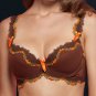Chocolate V-1260 push-up bra 34B