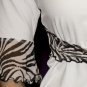 Zoe white/black viscose pajama, size XL