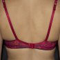 Red floral push-up bra with cristals 34C