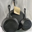 Old Mountain Iron Skillet Set 3pc