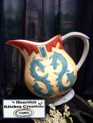 Water Pitcher Western Cowboy