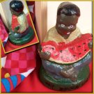 Way Down South Figurine Paperweight Boy Eating Watermellon