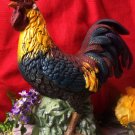 LARGE Cast Iron Colorful Rooster