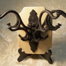 Cast Iron Antler 5 Hook Coat Rack