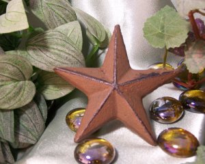 Cast Iron Nail Star - Medium SET of 12