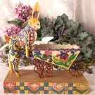 Jim Shore Heartwood Creek Bunny with Wheelbarrow