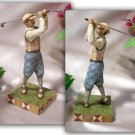 Jim Shore Golfer Swinging