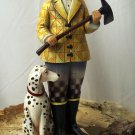Jim Shore Fireman with Dalmatian Dog