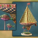 Sailboat Green Jim Shore