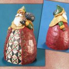 Jim Shore Santa Holding Bag
