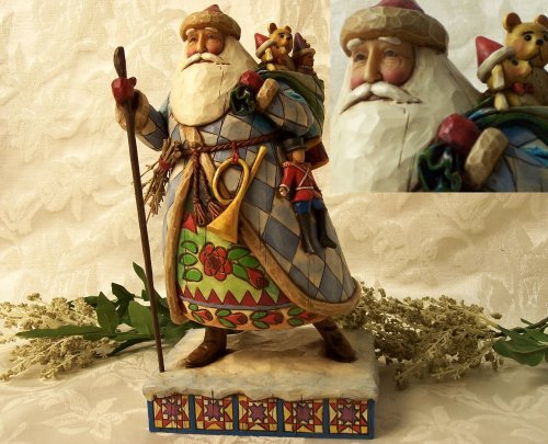 jim shore joy to the world santa figurine