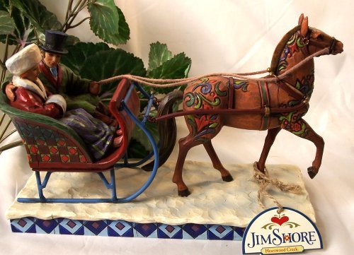 Jim Shore Couple On Sleigh