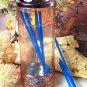 Pink Depression Glass Straw Holder