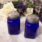 Square Colbolt Blue Salt and Pepper Shakers