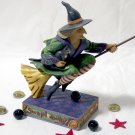 Jim Shore Witch on Broom "Swept Away"