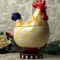 Rooster Checkered Cookie Jar