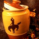 Western Silhouette Large Cookie Jar
