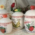 Set of 4 Farm Fresh Canister