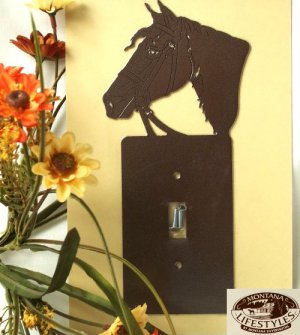Montana Silversmith Light switch Cover "Horse head"