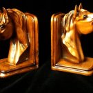 Mahogany  "Horse Head Bookends"