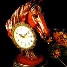 Mahogany "Horse Head Clock