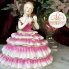 Powder Box Girl Pink Limoges China