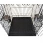 Pet Parrot Budgie Canary Cockatiel Aviary Bird Cage Open Roof with Stand Wheel